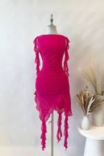 Malia Midi Dress - Hot Pink