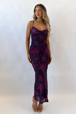 Blossom Maxi Dress - Grape