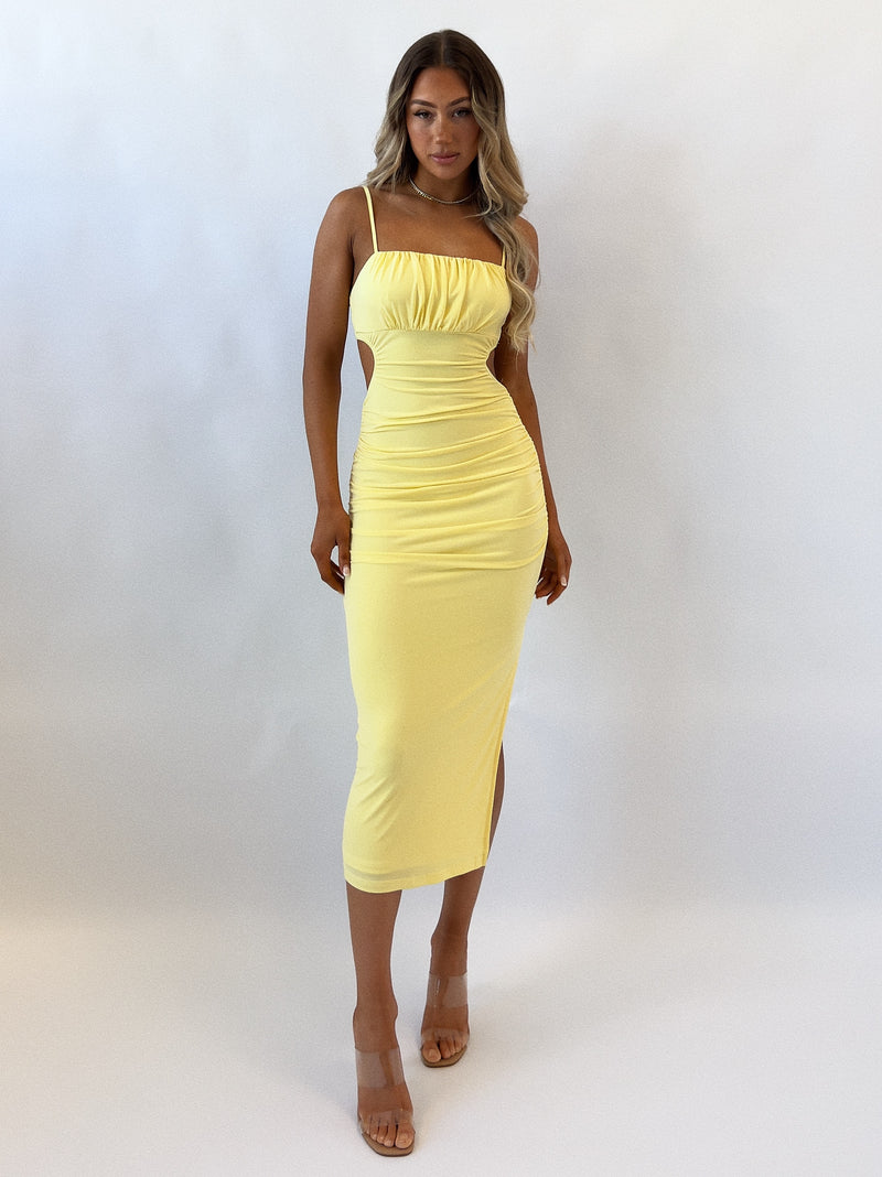 Kordyn Midi Dress - Yellow