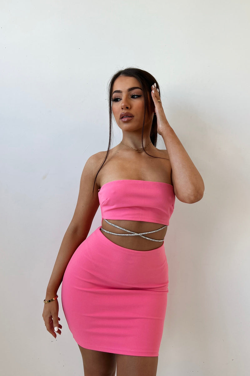 Reign Mini Dress - Pink