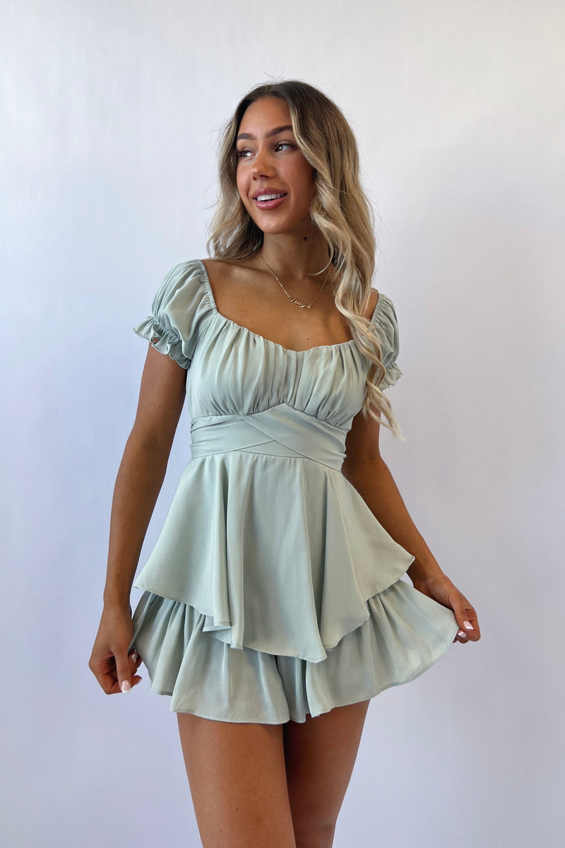 Auffie Playsuit - Pistachio