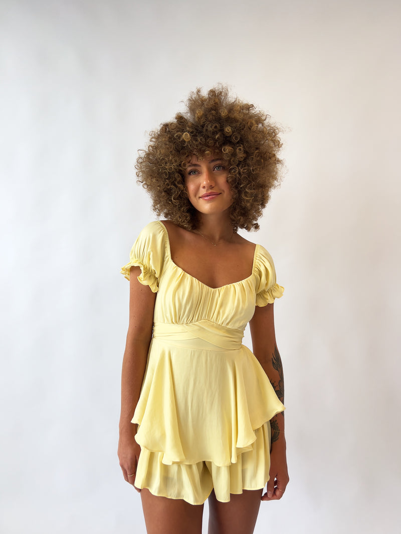 Auffie Playsuit - Yellow