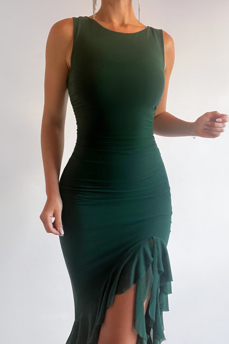 Cheyenne Midi Dress - Green
