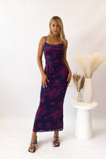 Blossom Maxi Dress - Grape