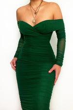 Maize Midi Dress - Green