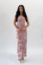 Angelica Floral Maxi Dress - Pink