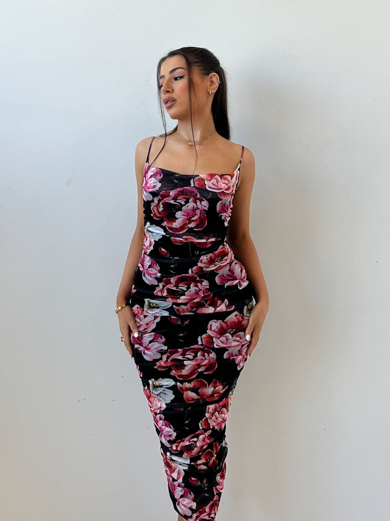 Dawn Floral Midi Dress