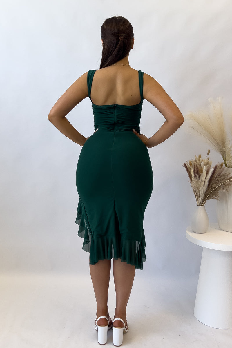 Moss Midi Dress - Green