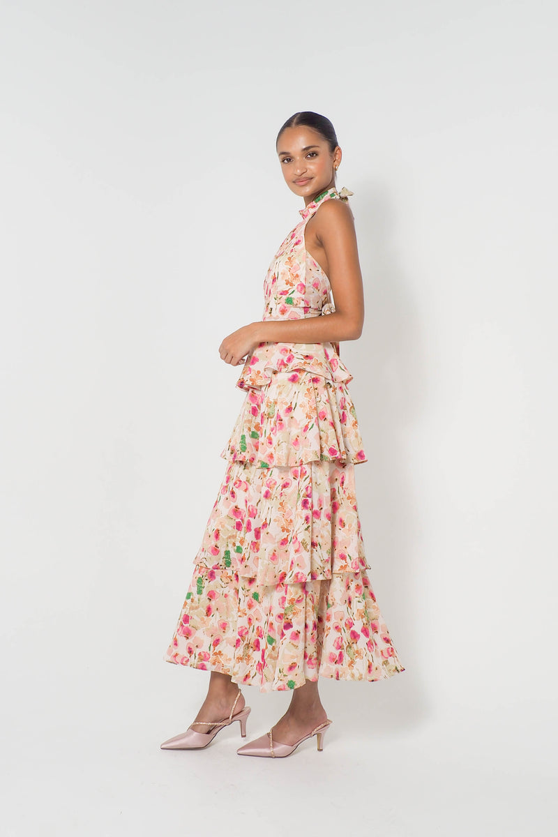 Harlow Floral Midi Dress (PRE-ORDER)