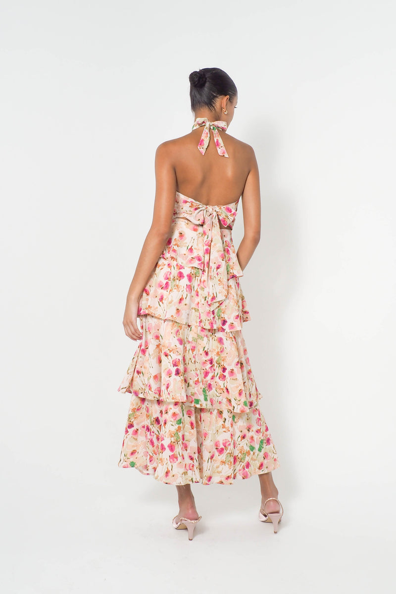 Harlow Floral Midi Dress (PRE-ORDER)