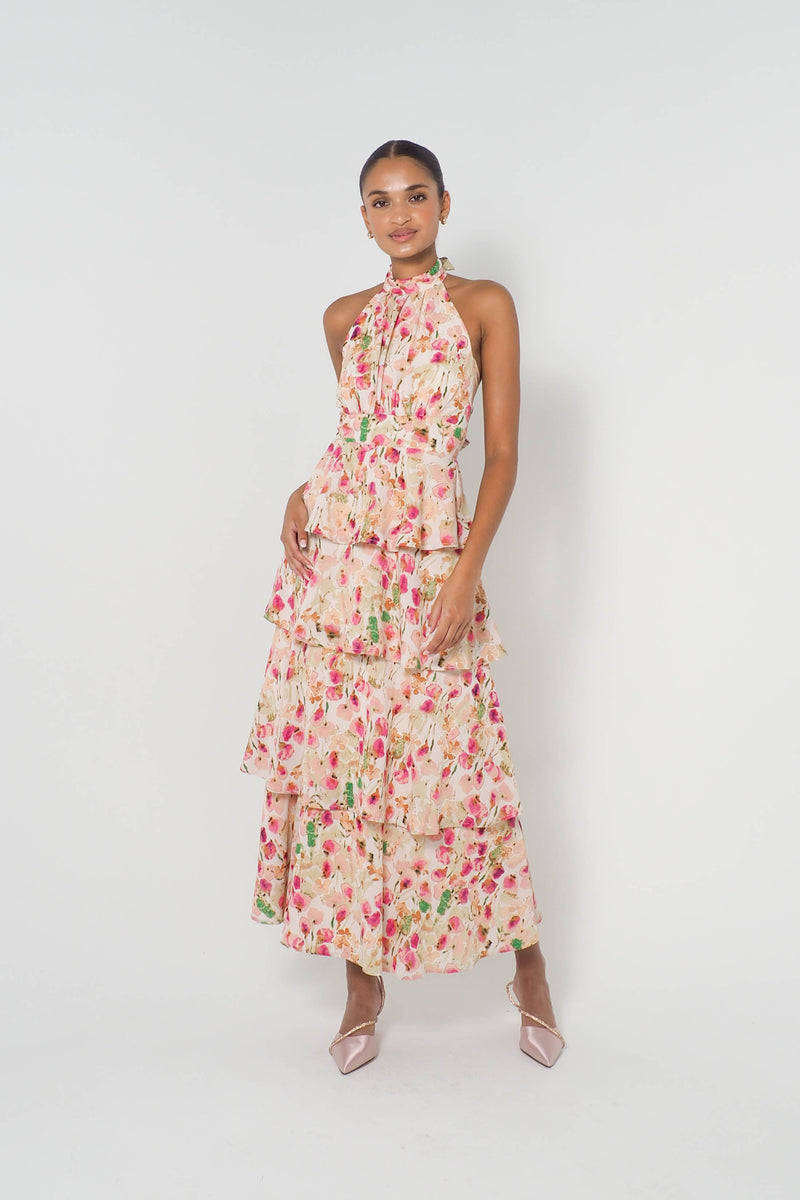 Harlow Floral Midi Dress (PRE-ORDER)