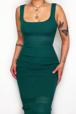 Bada Midi Dress - Green