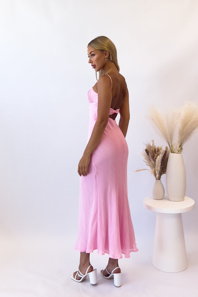 Noah Midi Dress - Pink