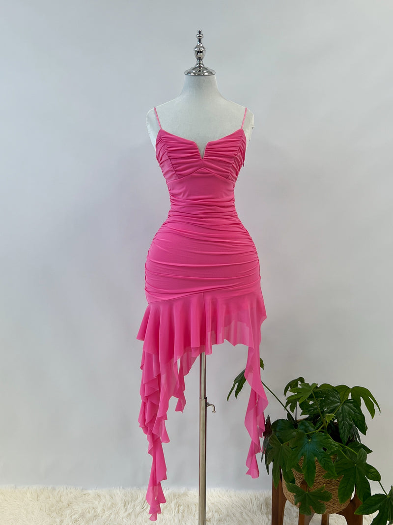 Cassia Midi Dress - Pink