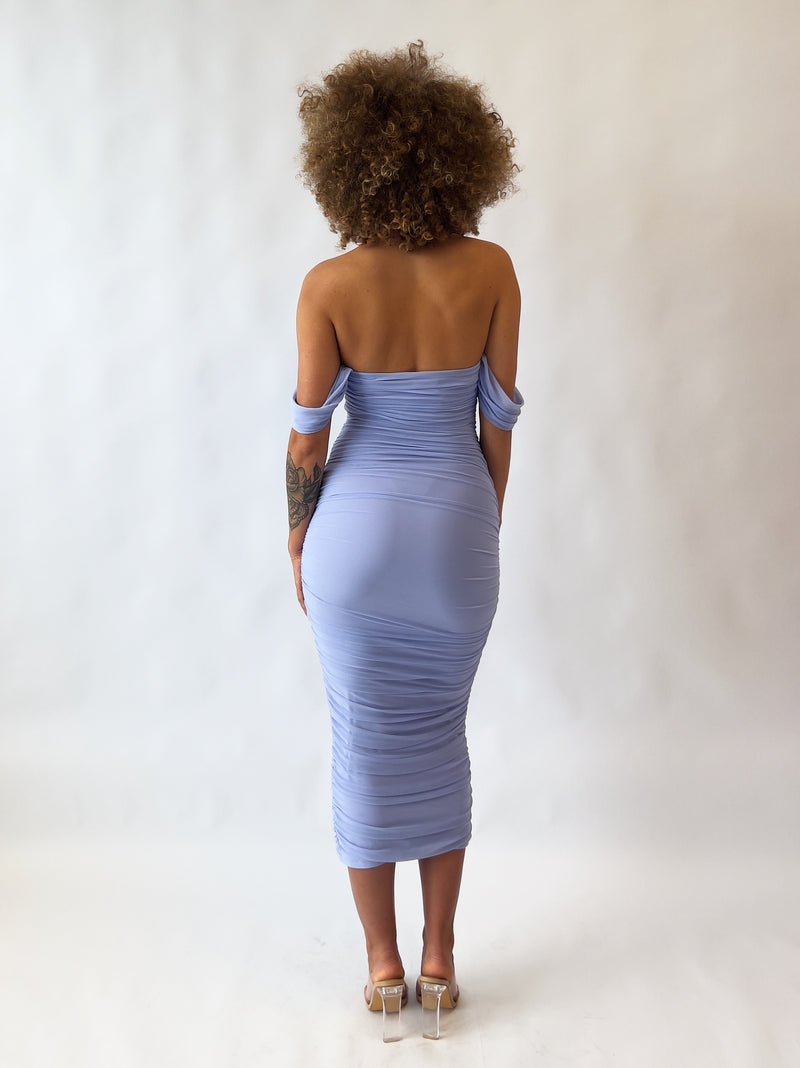 Lilia Midi Dress - Cornflower
