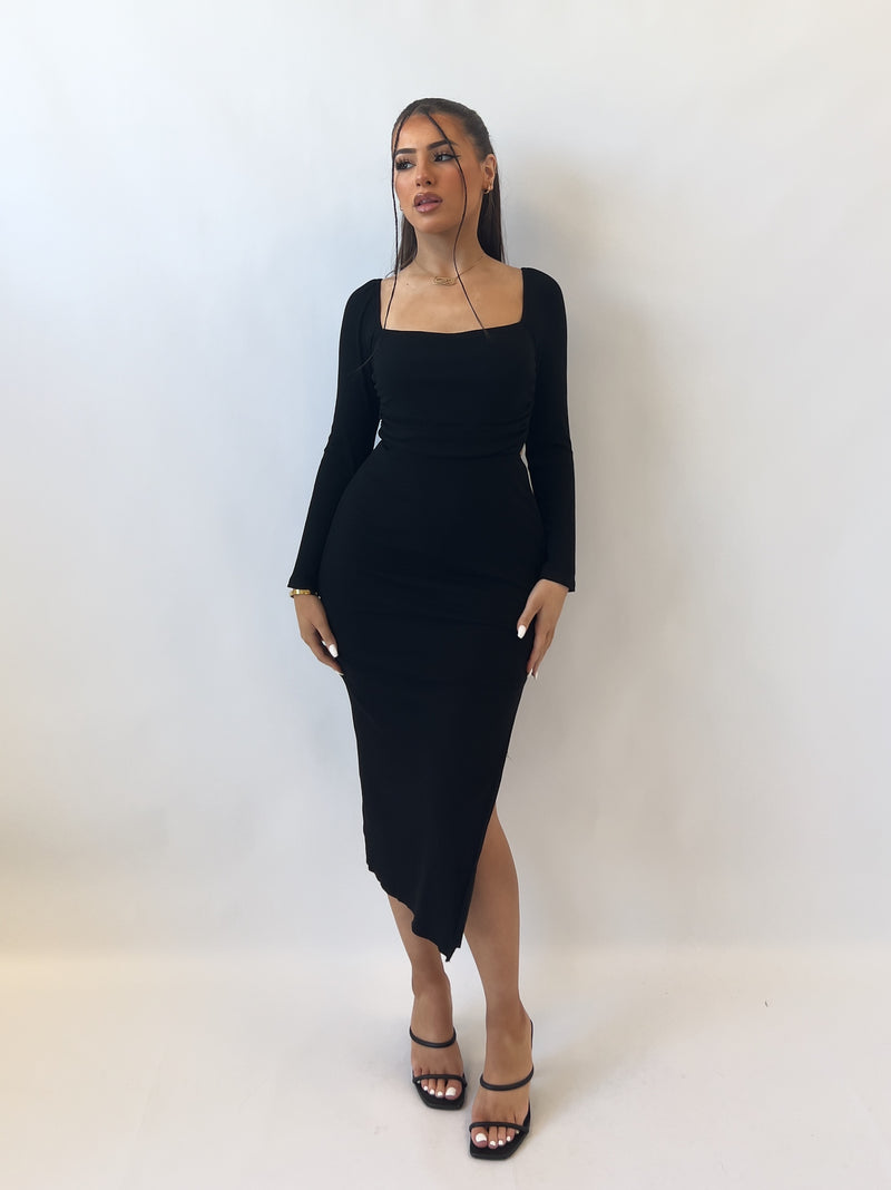 Erica Midi Dress - Black