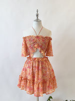 Melissa Floral Mini Dress - Pink