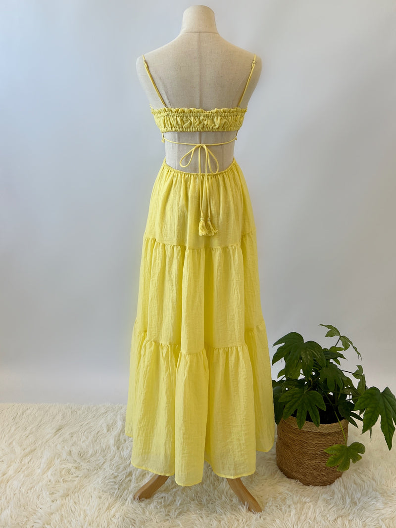 Rochelle Midi Dress - Lemon
