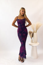 Blossom Maxi Dress - Grape