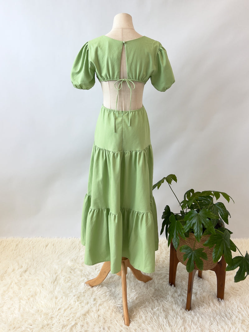 Ashlyn Midi Dress - Green