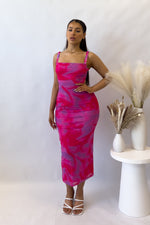 Adette Midi Dress - Pink