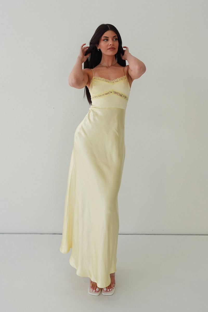 Felicity Maxi Dress - Lemon