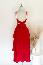 Nicole Maxi Dress - Red
