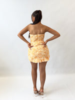 Rosette Mini Dress - Orange