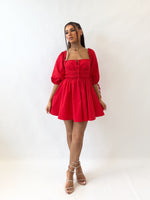 Edena Mini Dress - Red