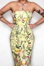 Delilah Floral Maxi Dress - Lemon
