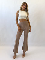 Harper Flared Pants - Beige