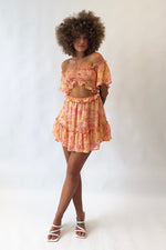 Melissa Floral Mini Dress - Pink