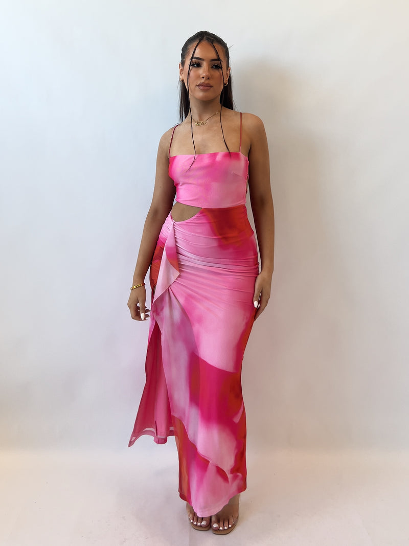 Everlee Midi Dress - Pink