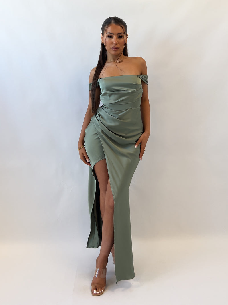 Meara Midi Dress - Sage