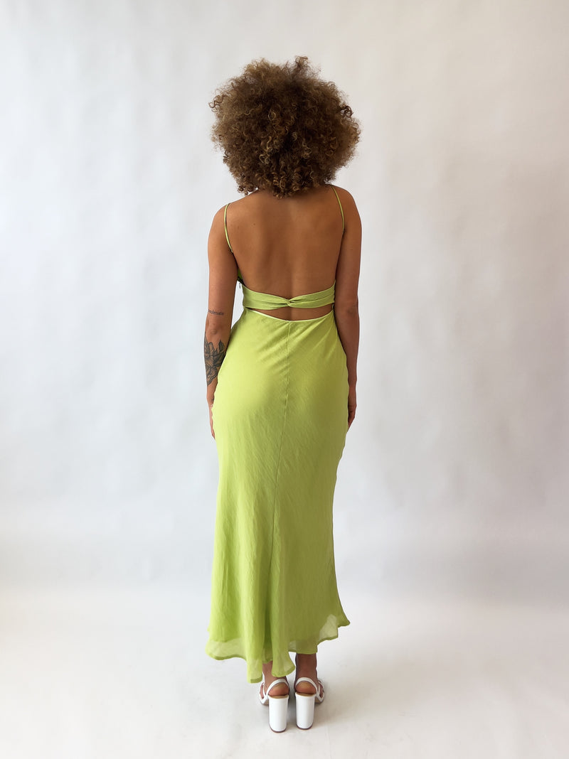 Noah Midi Dress - Lime