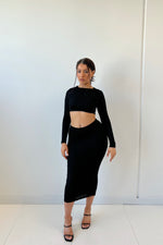 Pascal Midi Skirt - Black