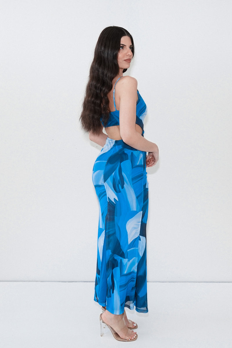 Maria Maxi Dress - Blue