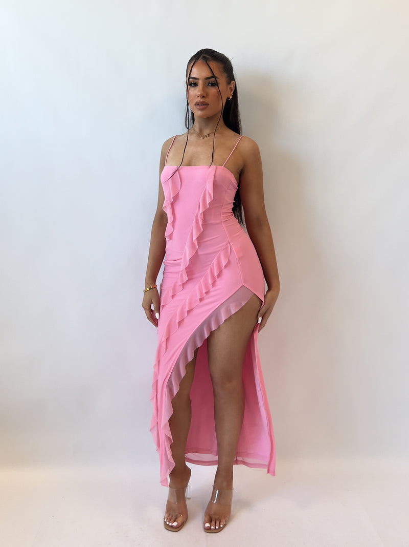 Taiya Midi Dress - Pink