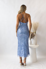 Maylone Midi Dress - Blue