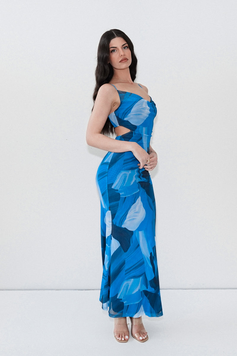 Maria Maxi Dress - Blue