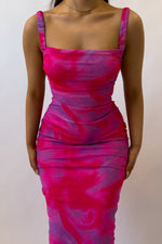 Adette Midi Dress - Pink