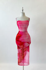 Callie Midi Dress - Pink