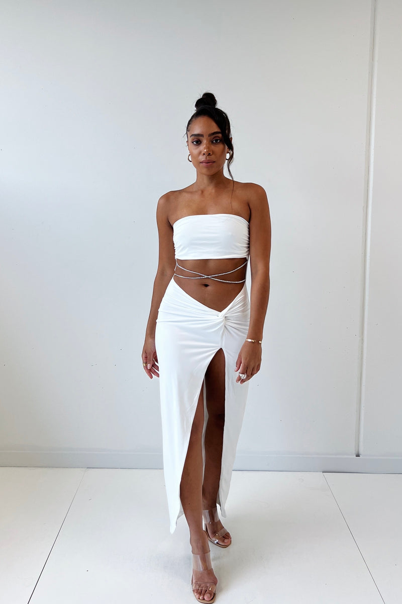 Kairi Midi Dress - White