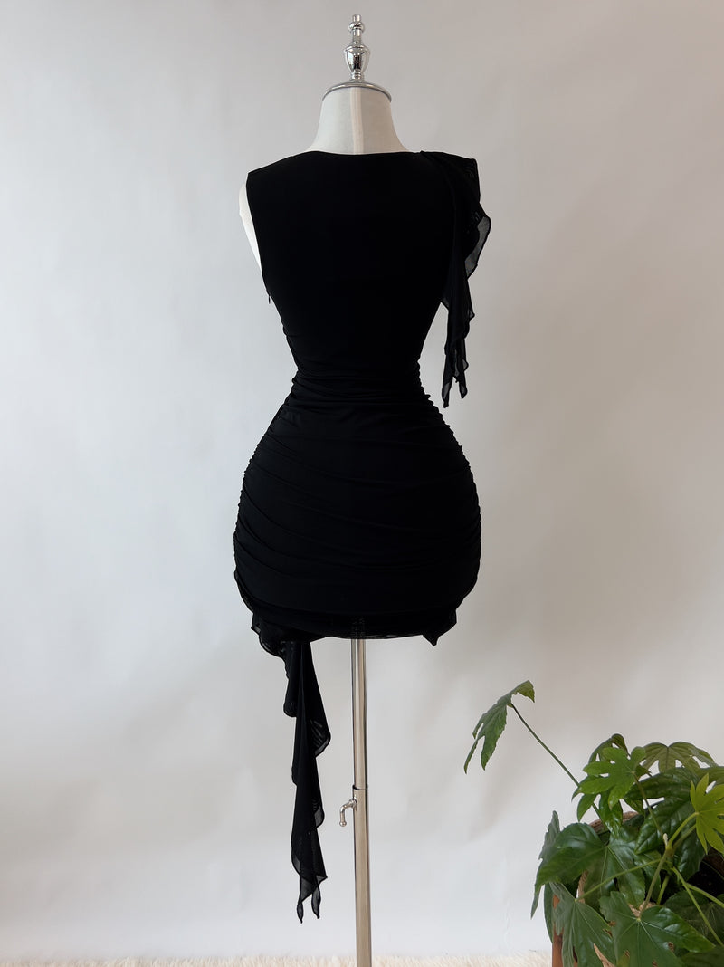 Akia Mini Dress- Black