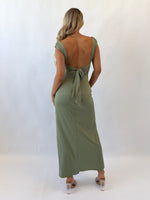 Polly Midi Dress - Khaki