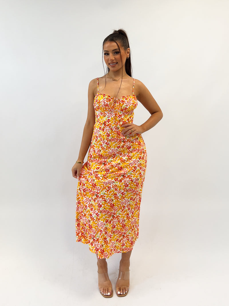 Carmella Floral Midi Dress