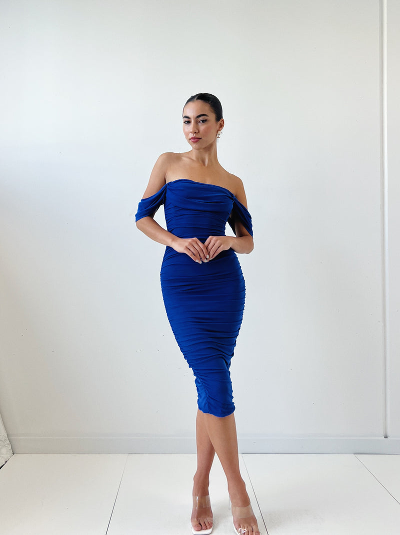 Tilly Midi Dress - Blue