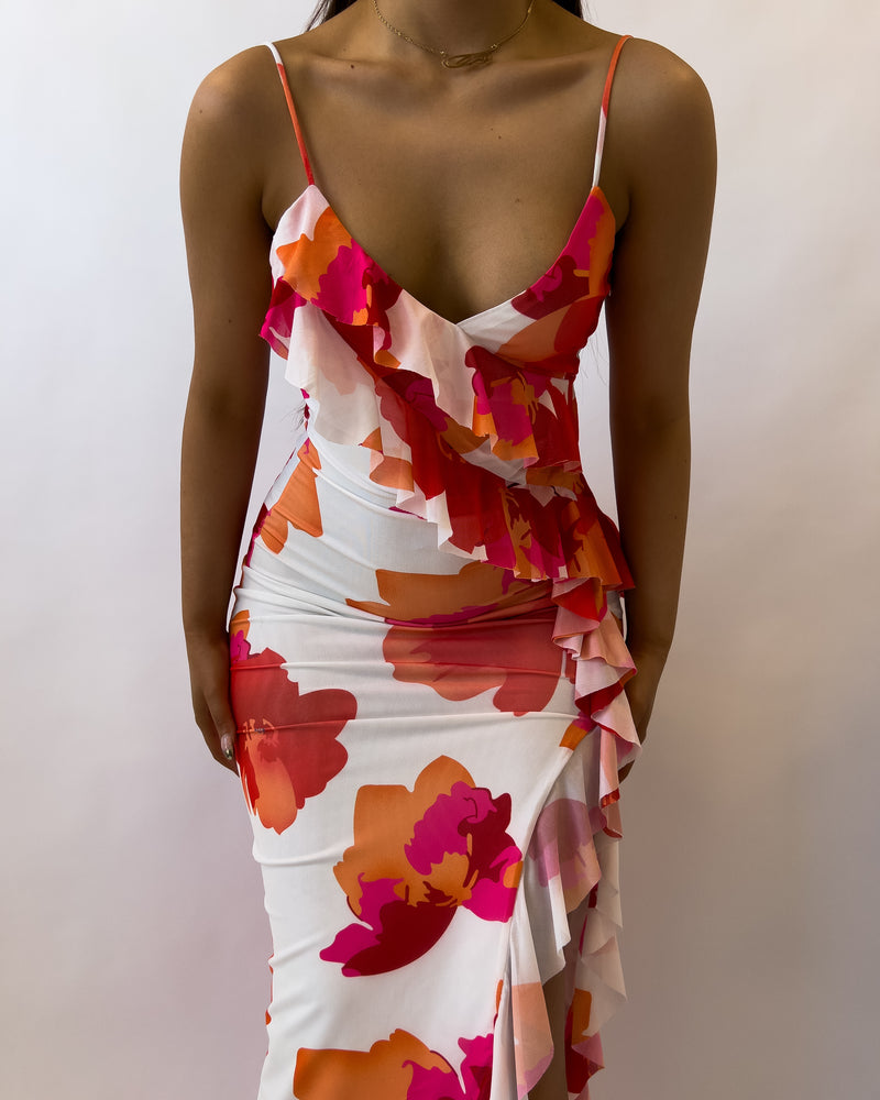 Martha Floral Midi Dress