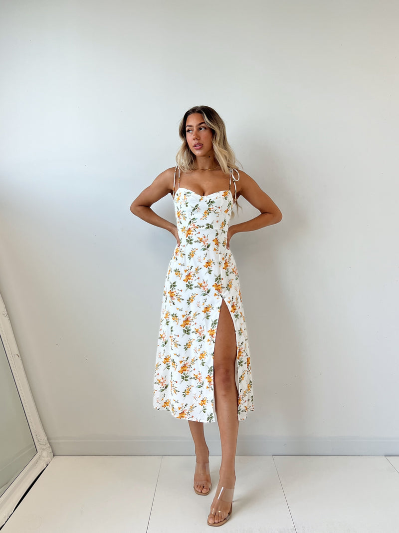 Amiah Floral Midi Dress