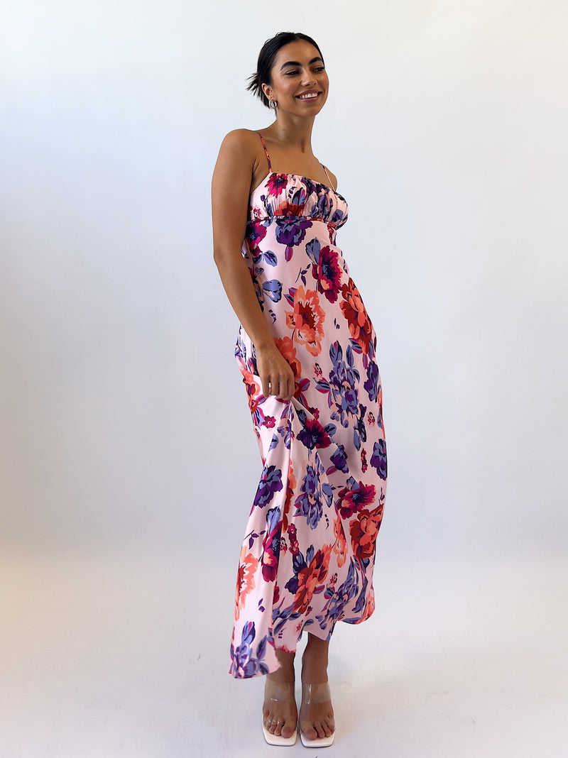 Cora Floral Midi Dress
